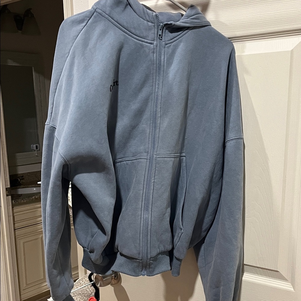 Women's Blue Zip-Up Hoodie